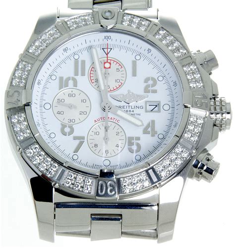 breitling super avenger diamonds|breitling super avenger price list.